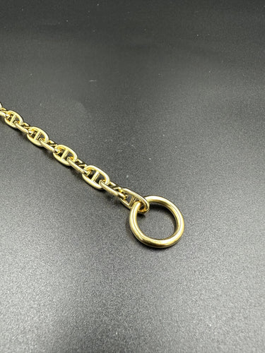 Bracelet HERMÈS - Bracelet Chaîne d’Ancre Vintage Or jaune 58 Facettes