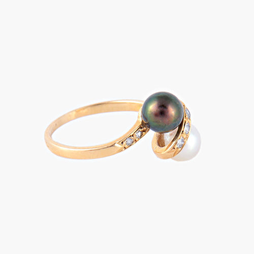 Bague 51 Bague Toi & Moi Perles 58 Facettes