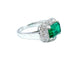 Bague Bague Art-Deco en platine, émeraude certifiée et diamants 58 Facettes