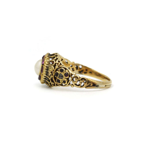 Bague Bague Or, perle & Rubis 58 Facettes 220223R
