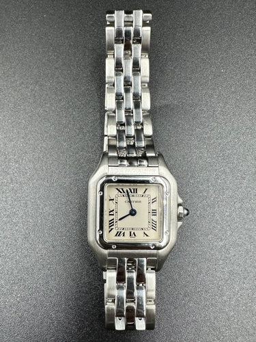 Montre CARTIER.-  Montre Panthère acier PM 58 Facettes