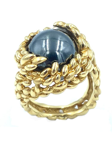 Bague GILBERT ALBERT. Bague or et billes interchangeables 58 Facettes
