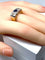 Bague 53 Bague Art Déco Saphir et Diamants 58 Facettes