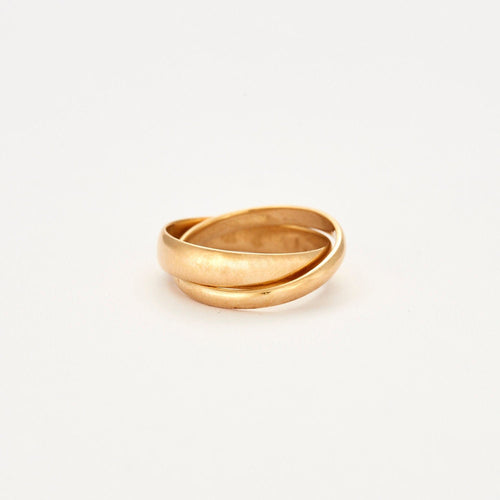 Bague 50 Bague double anneaux 58 Facettes