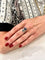 Bague BAGUE TOI ET MOI FLEURS SAPHIRS ET DIAMANTS 58 Facettes 051111
