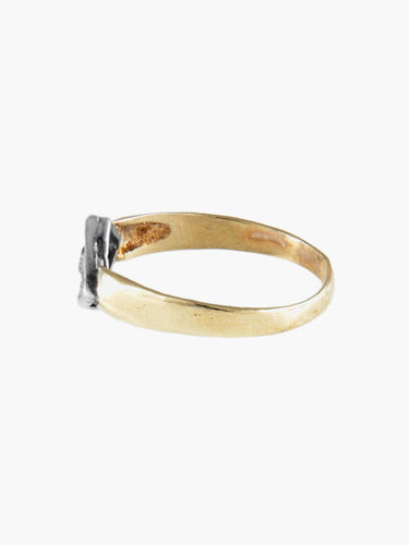 Bague 54 Bague Ancienne Or et Argent 58 Facettes