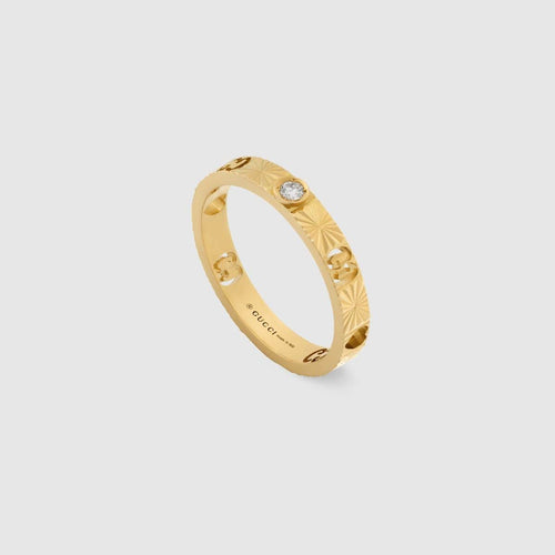 Bague 55 GUCCI - BAGUE COEUR À DIAMANT ICON 58 Facettes YBC727892002015