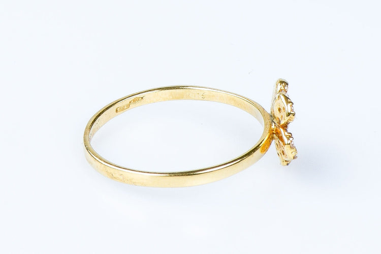 Bague Bague fleur en or jaune 58 Facettes 111-180593-48