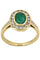 Bague 54 MARQUISE MODERNE ÉMERAUDE ET DIAMANTS 58 Facettes 054761