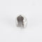 Boucles d'oreilles Créoles en or gris 58 Facettes