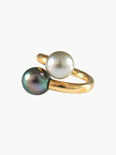 Bague 51 Bague Toi & Moi Perles 58 Facettes