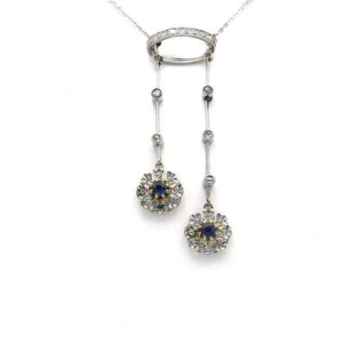 Collier Collier saphirs et diamants 58 Facettes 230245R