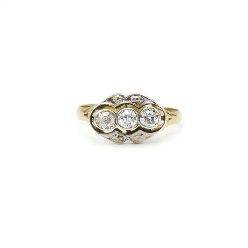 Bague Bague Or Argent Diamants 58 Facettes 230286R