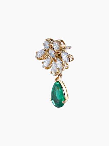 Boucles d'oreilles Boucles d'oreilles Emeraudes Diamants 58 Facettes