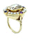 Bague Bague 19ème or saphir jaune, améthystes et perles fines 58 Facettes