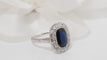 Bague 50 Bague Art Déco en Platine, Saphir & Diamants 58 Facettes 31741