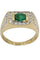 Bague BAGUE MODERNE ÉMERAUDE ET DIAMANTS 58 Facettes 050111