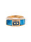 Bague Bague Or Jaune Email saphirs 58 Facettes
