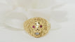 Bague 64 Bague chevalière Lion rubis et diamant 58 Facettes 32062