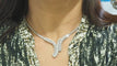 Collier Collier Or blanc Diamants 58 Facettes 31983