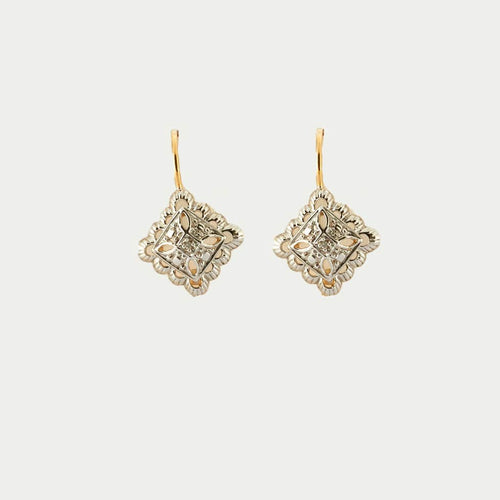 Boucles d'oreilles Boucles d'oreilles 2 ors à motifs géométriques 58 Facettes