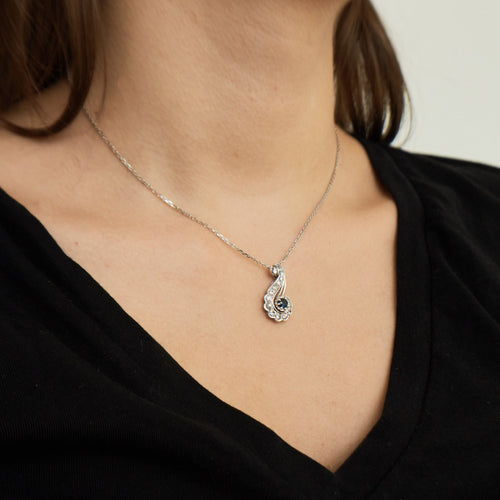 Pendentif Pendentif Diamants & Saphir 58 Facettes