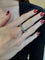 Bague 56.5 BAGUE MODERNE OR BLANC DIAMANTS 58 Facettes 078351