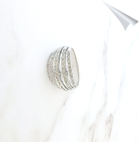Bague Bague Jonc bombé Diamants 0,50ct 58 Facettes AA 1558