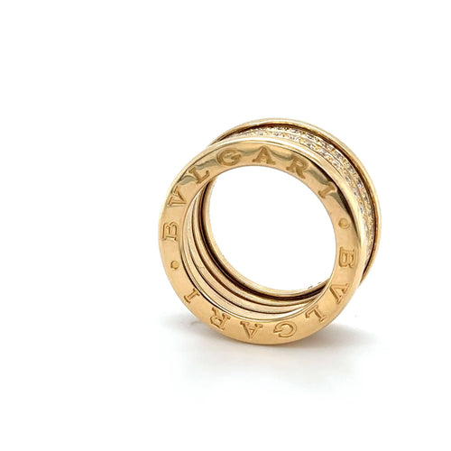 Bague 52 BULGARI - BAGUE B ZERO1 OR JAUNE DIAMANTS 58 Facettes RÉF BUL
