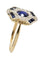 Bague BAGUE ART-DÉCO SAPHIRS ET DIAMANTS 58 Facettes 042001