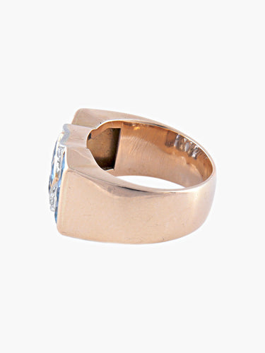 Bague Bague Tank Or Jaune 58 Facettes