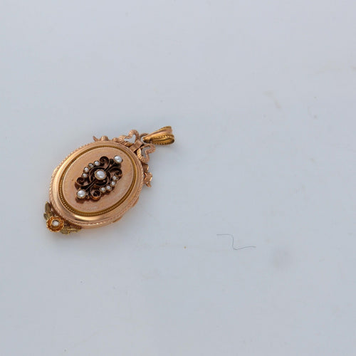 Pendentif Parure en or jaune, perles 58 Facettes