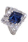 Bague BAGUE SAPHIR ET DIAMANTS ANNÉES 50' 58 Facettes 072031