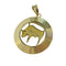 Pendentif Pendentif médaille vintage Zodiaque Taureau or 58 Facettes
