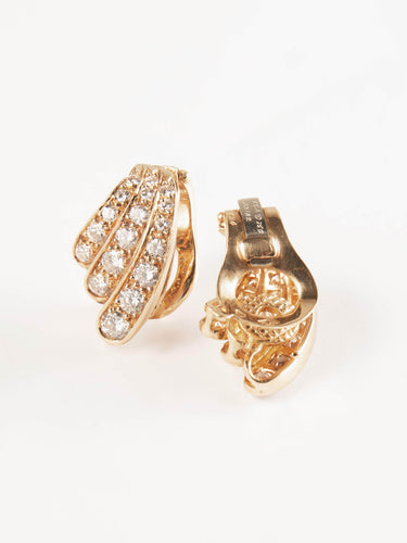 Boucles d'oreilles Clips diamants VAN CLEEF & ARPELS 58 Facettes