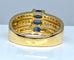 Bague Bague jonc 3 saphirs diamants 58 Facettes AB 154