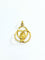 Pendentif Pendentif cercles entrelacés en or jaune 58 Facettes