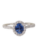 Bague 51 Bague, saphir ceylan, diamants 58 Facettes 32076