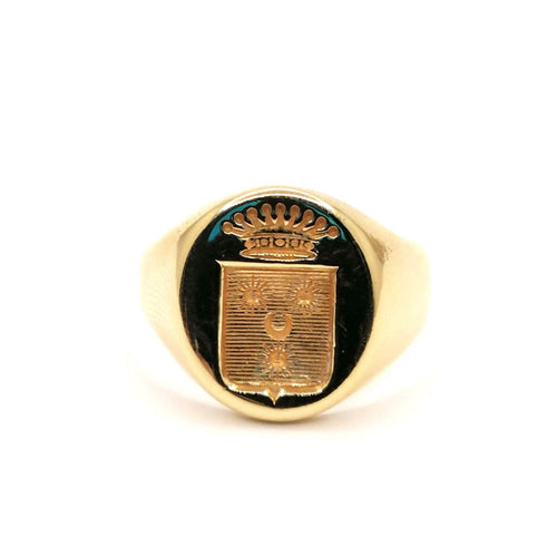 Bague Chevalière armoriée 58 Facettes 2749