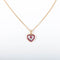 Collier Collier coeur Rubis or jaune 58 Facettes 2801