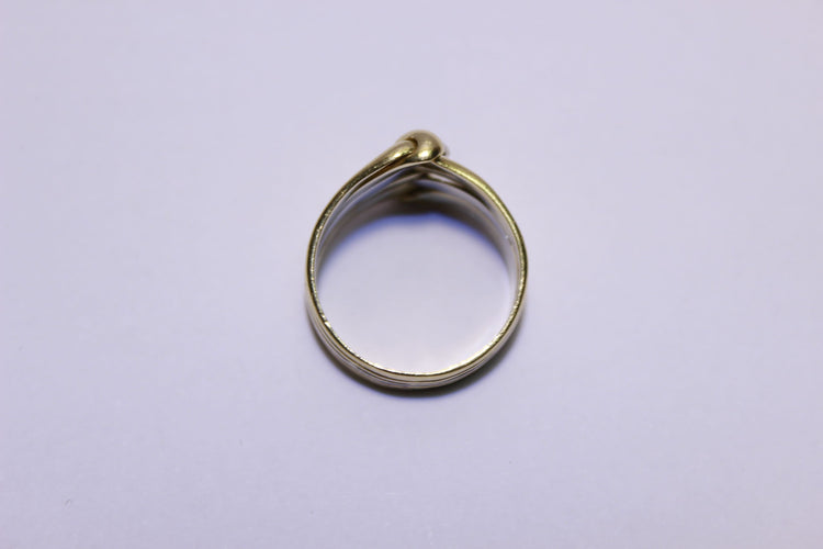 Bague 58 Bague Nouée deux Ors 58 Facettes