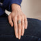 Bague 49 Bague Art Déco, diamants 58 Facettes