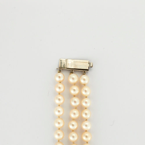 Bracelet Bracelet manchette 3 rangs Perles  Saphirs 58 Facettes