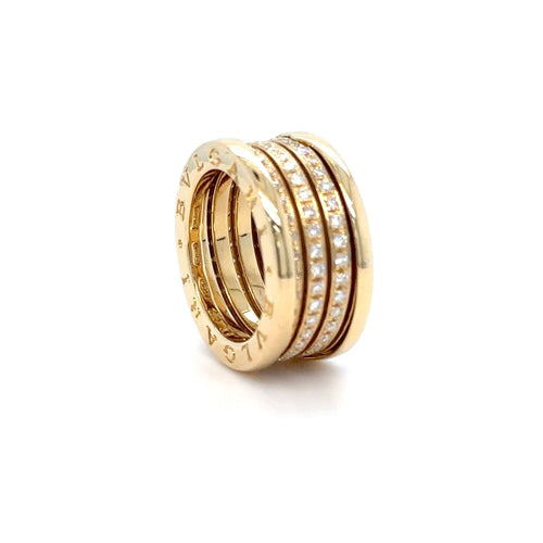 Bague 52 BULGARI - BAGUE B ZERO1 OR JAUNE DIAMANTS 58 Facettes RÉF BUL