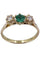 Bague 54 Bague Jarretière Or jaune Emeraude Diamant 58 Facettes 078201
