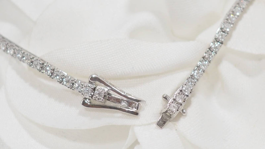 Bracelet Bracelet or blanc et diamants 58 Facettes 31618