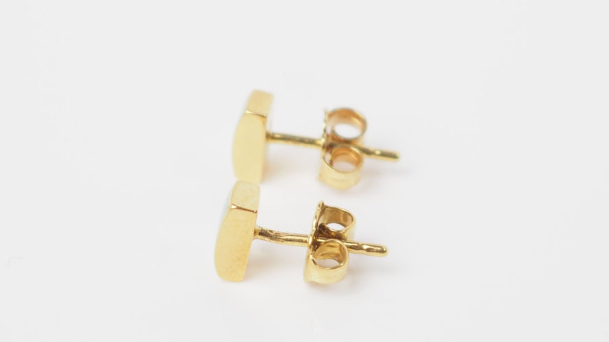 Boucles d'oreilles CLOZEAU - Boucles d'oreilles Or Résine verte 58 Facettes clozeau