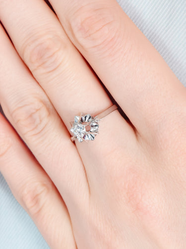 Bague 52 Bague Solitaire Diamant 58 Facettes