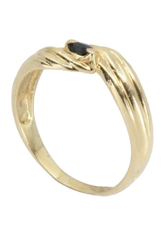 Bague 53 BAGUE MODERNE SAPHIR 58 Facettes 060081