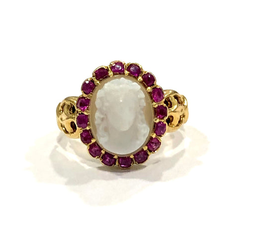 Bague Bague en Or jaune & camée 58 Facettes